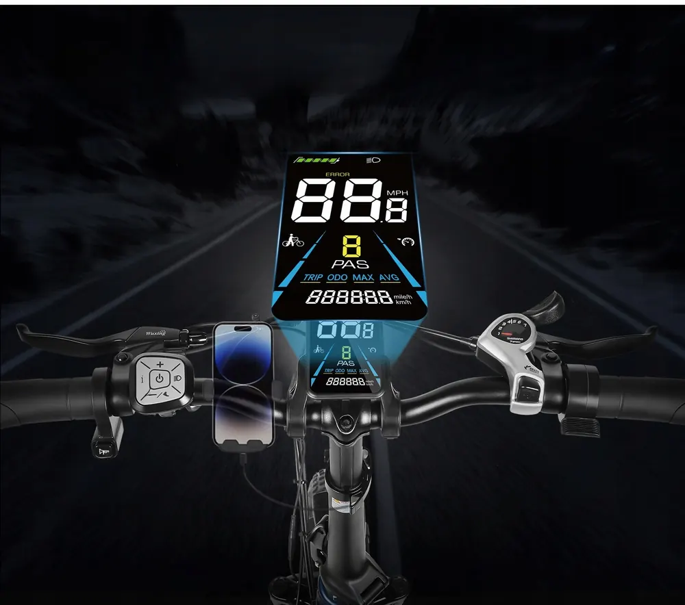 SAMEBIKE RS-A02 PRO con motor de 250 W para asistencia eléctrica