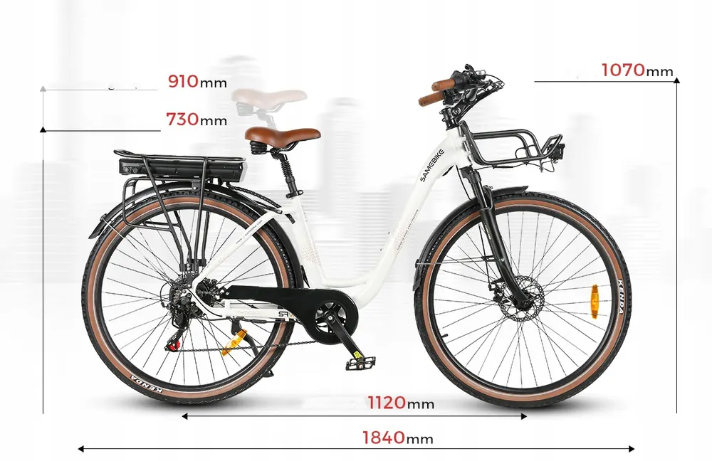 SAMEBIKE RS-A07 Bicicleta Eléctrica Urbana image 11