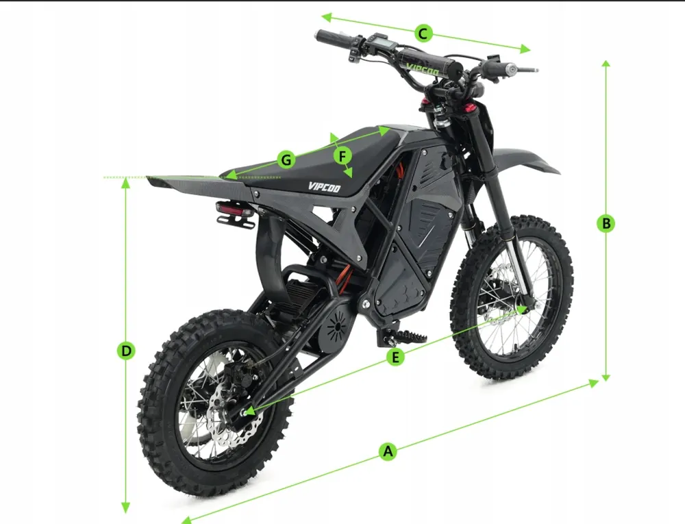 VIPCOO H3 3500W con suspensión delantera y trasera para mayor comodidad