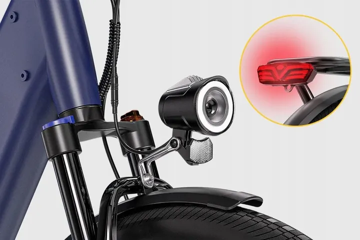 Rueda de 26 pulgadas con neumático grueso en bicicleta eléctrica VITILAN L5 960W