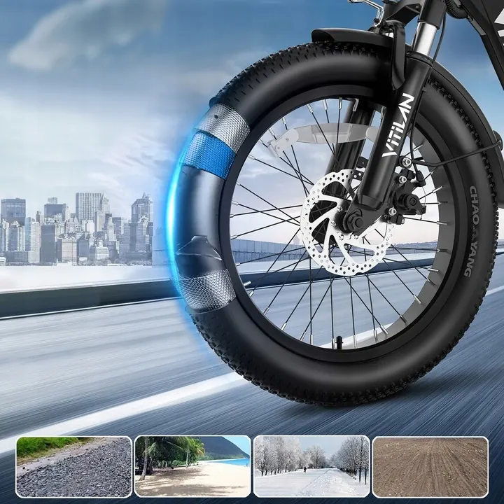 Bicicleta eléctrica VITILAN U3 con batería extraíble de 48V13AH